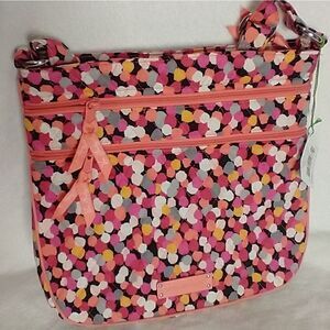 Vera Bradley Triple Zip Crossbody in Pixie Confetti